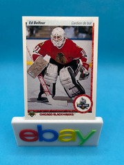 1990-91 Upper Deck French Rookie 55 Ed Belfour Bent Corner